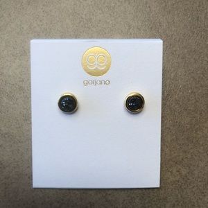 black studded earrings